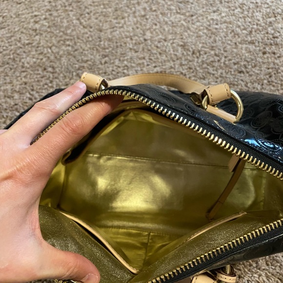 Michael Kors Black and Gold purse. - Picture 3 of 3